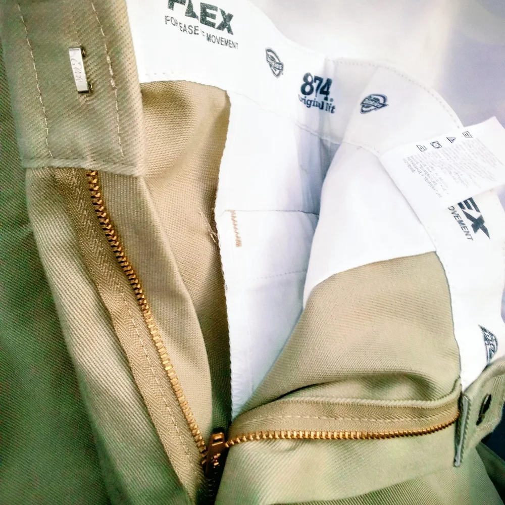 Men's Tan Khaki Dickie Pants - Picture 6 of 8